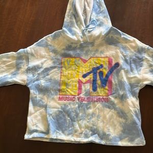 MTV 90s style matching sweatpants and sweatshirt